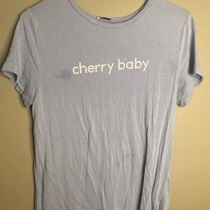 cherry baby tee